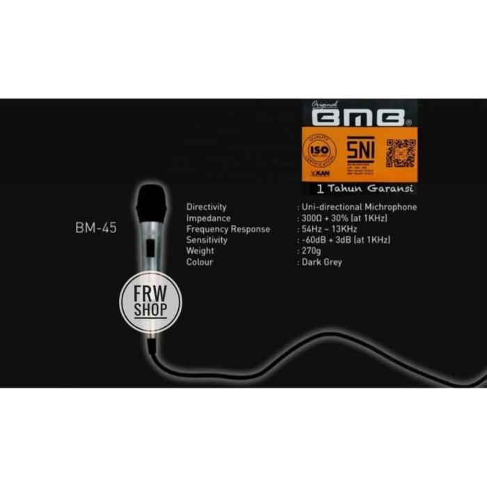 MIC KABEL BMB BM45 / BM 45 / BM-45 ( ORIGINAL)