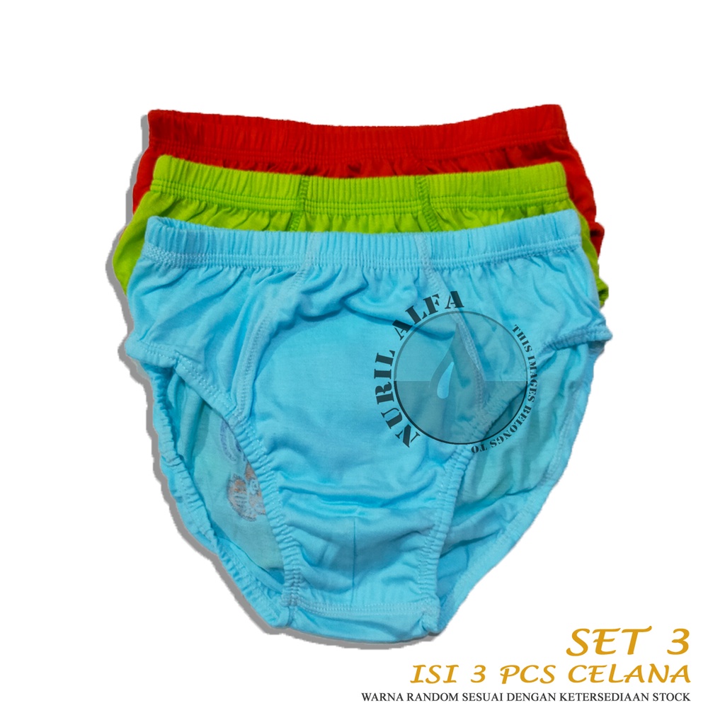 Set isi 3 Pcs Celana Dalam Anak Laki-Laki Big Size - Jumbo - Extra Large Agree CD Underwear