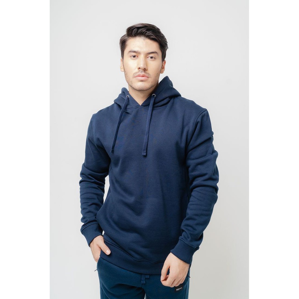 Jaket Hoodie Pria GREENLIGHT Polos Original Blue Navy Non Zipper