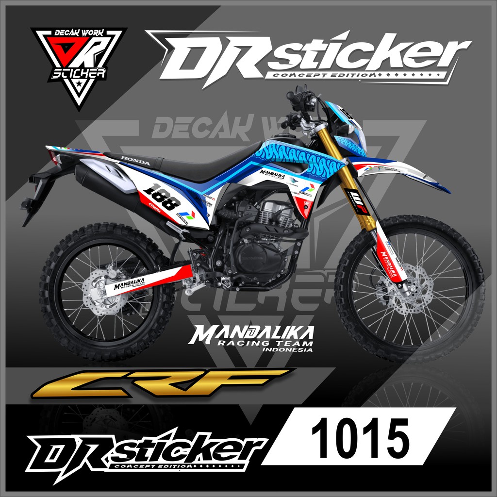 1015 Decal CRF 150L New - Decal Full Body CRF 150L Desain Mandalika