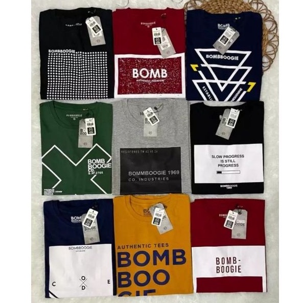 PROMO PAKET 100 3PCS KAOS BOMBOOGIE / KAOS BOMBOOGIE CAUPLE MITIF RANDOM ACAK / KAOS BOOMBOGIE Original Pria dan wanita /Kaos bombogie distro original /KAOS PRIA DISTRO / KAOS BRAND MATAHARI TERLARIS MOTIF RANDOM ACAK/ KAOS BOMBOOGIE TERLARIS 2021