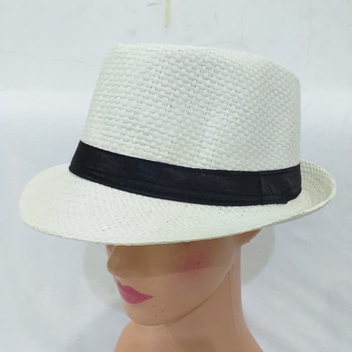 Topi Fedora Panama Anyam Warna /Topi Floppy Pantai Hat Summer Dewasa KEREN**