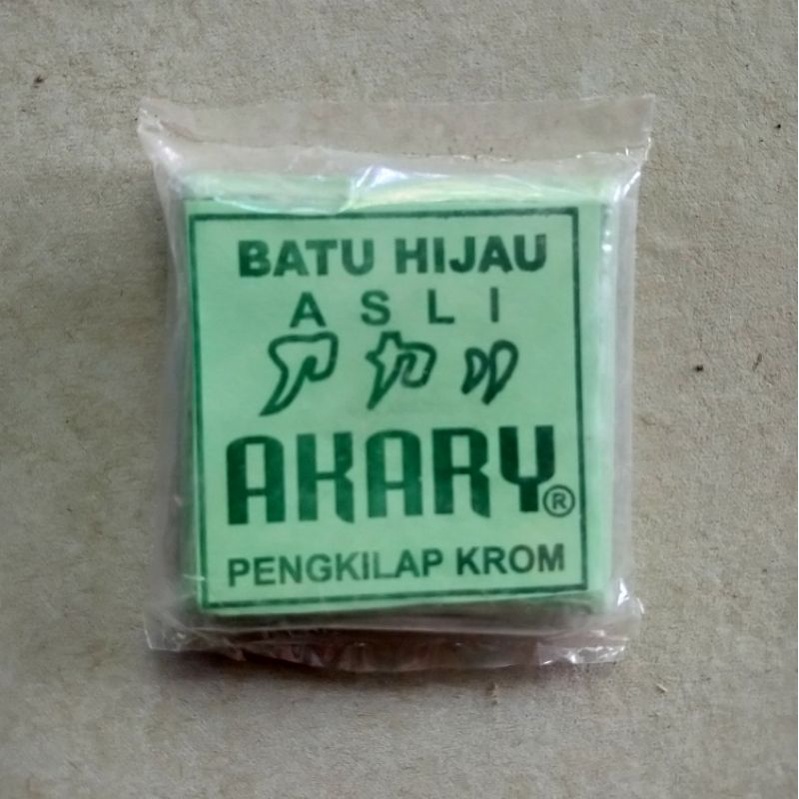 Batu Hijau Poles Pengkilap Stainless