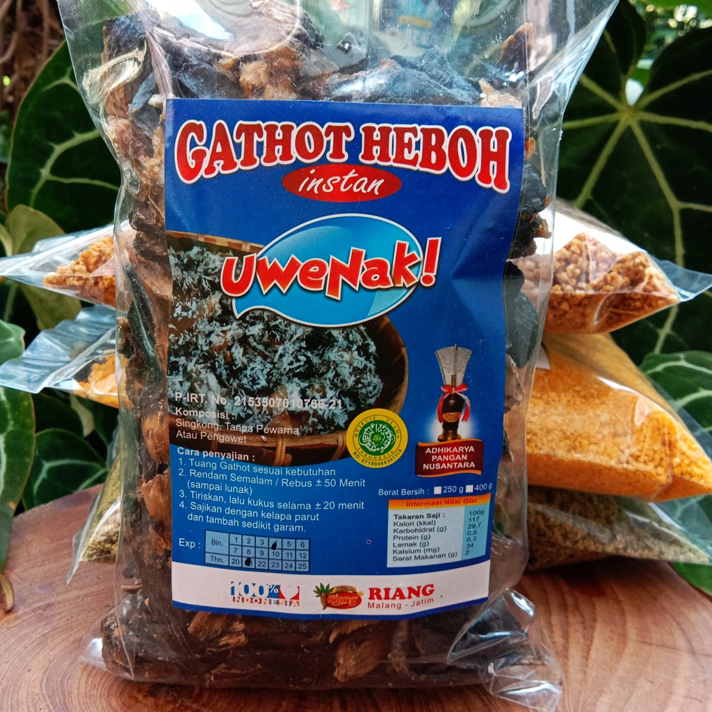 

Produsen Gatot/Gathot Instan. Makanan Tradisional Sehat Bergizi