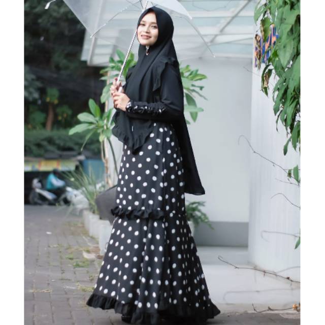 KENZO DRESS ORIGINAL PRODUCK,GAMIS BUSUI POLKA SERUTI PREMIUM