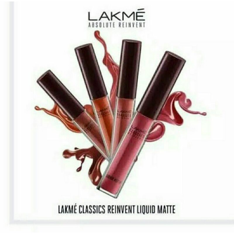 LAKME CLASSIC REINVENT LIQUID MATTE LIPSTICS NEW ORIGINAL TOKO