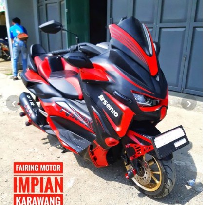 paket modifikasi yamaha nmax new 2020 predator variasi yamaha nmax predator fullbody yamaha nmax new