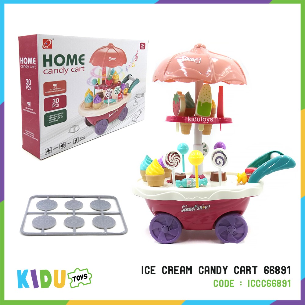 Mainan Anak Ice Cream Candy Cart 66891 Kidu Toys