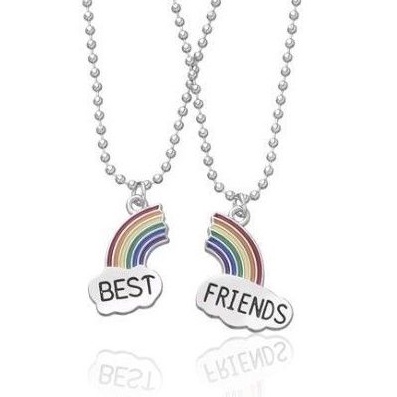 Necklace Persahabatan Liontin Ukiran Best Friend Fashion Pria Wanita