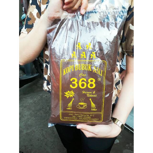

KOPI BUBUK 368 (5A) 100% KALBAR / KHAS SINGKAWANG/ 1Kg BERKUALITAS100%bestseller