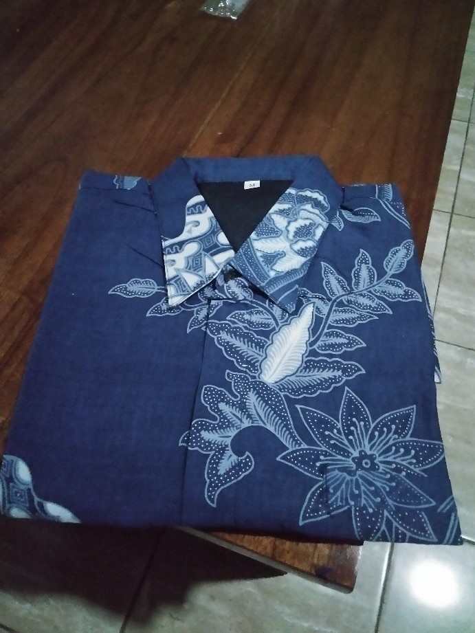 Kemeja Batik Pria Bahan Katun Premium Reguler Fit Prabu E012