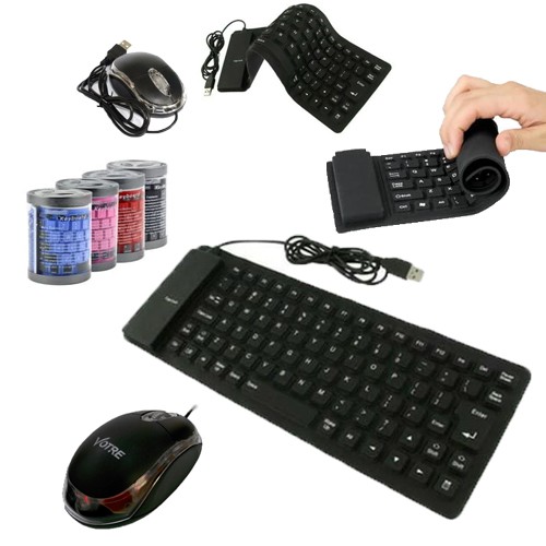 KEYBOARD MOUSE USB FLEXIBLE MINI FREE OTG