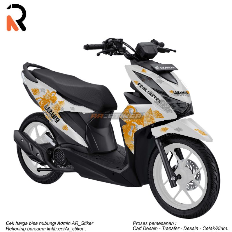 Decal stiker beat street 2022 Motif Wayang