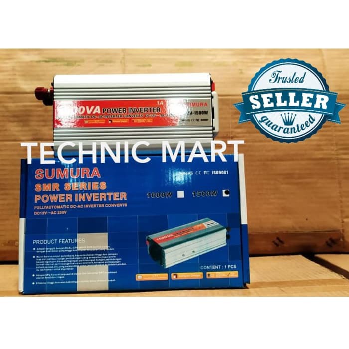 Power Inverter Mobil 1000W SUMURA DC AC Converter Listrik 1000 Watt