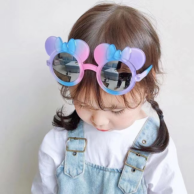 Kacamata Hitam Bulat Anak Disney Warna-Warni Lucu Terbaru Fashion Kids Import