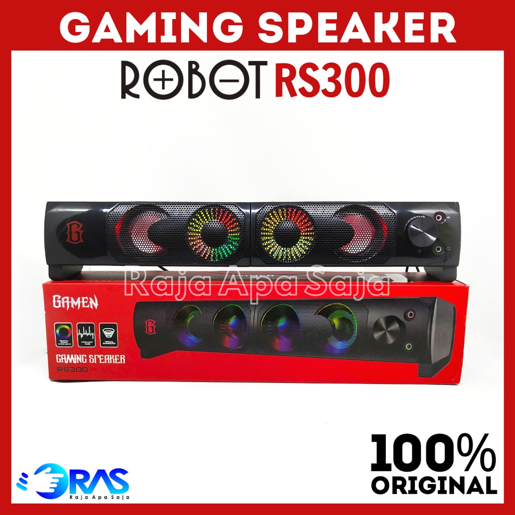 Termurah! 9 Pilihan SPEAKER GAMING ROBOT FULL BASS RGB Spiker Speker ...