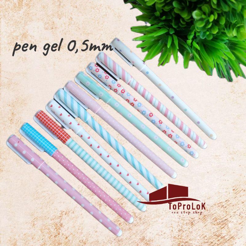 

pen gel bolpoint gel hitam 0,5mm pulpen
