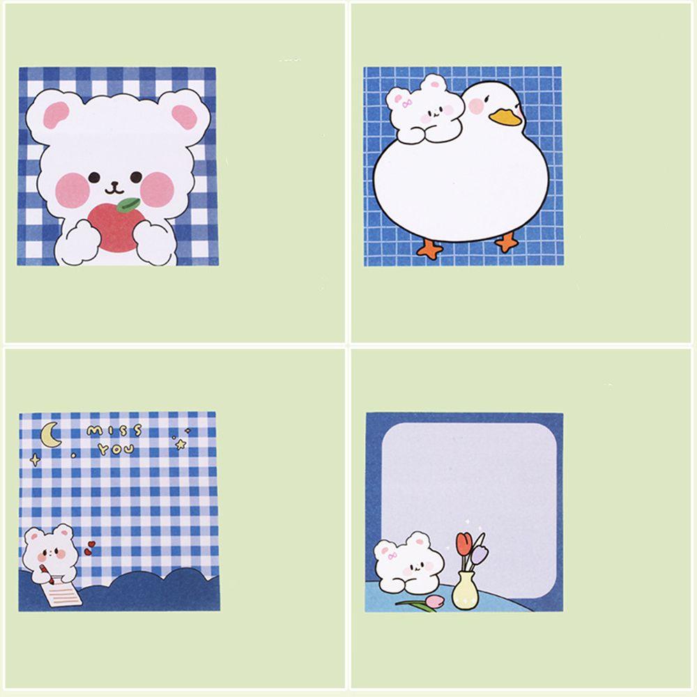 Lanfy Diary Memo Pad Kawaii Ins Kertas Label Alat Tulis Siswa Sticky Note Perlengkapan Sekolah Pesan Stiker