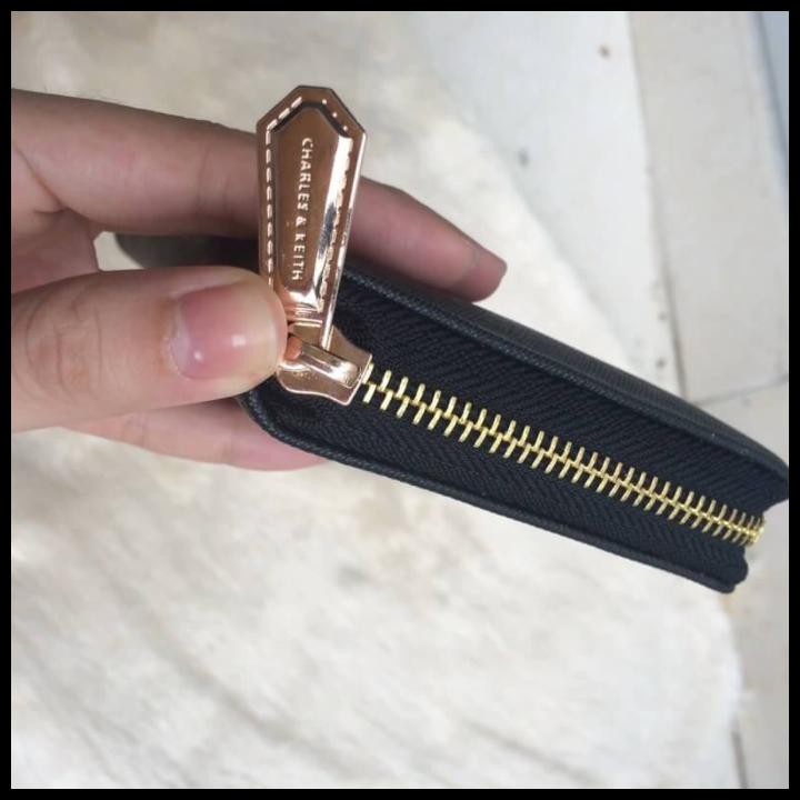 PROMO TAS WANITA | TAS BRANDED | TAS CEWEK | CK ZIP WALLET - HITAM