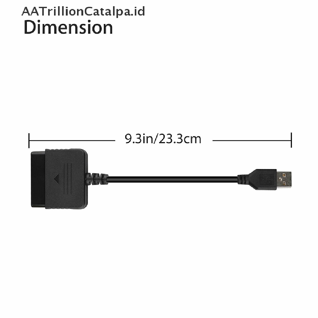 (AATrillionCatalpa) Kabel Adapter Controller PS2 Ke PS3 PlayStation 2 Ke USB Untuk PC PlayStation 3