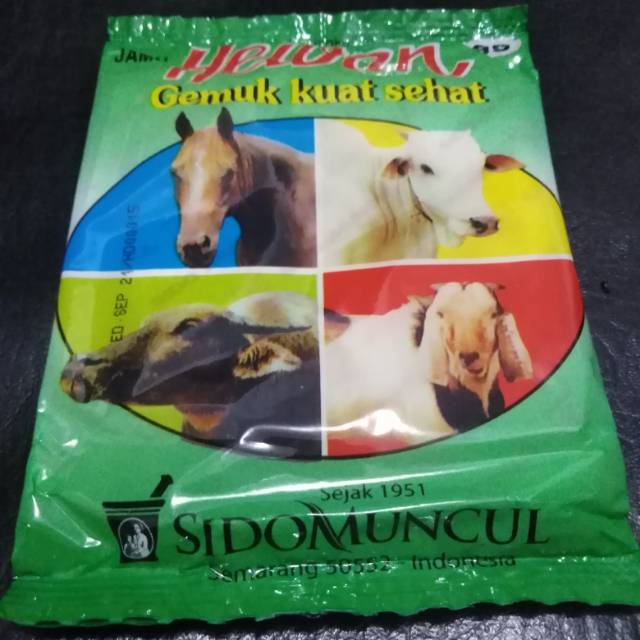 Jamu hewan sidomuncul  Gemuk Kuat & Sehat