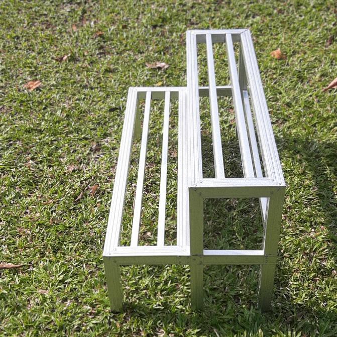 Rak Tanaman Susun 2 - Baja Ringan Panjang 80 Cm - Grab/Gojek Instant Pingstoreid
