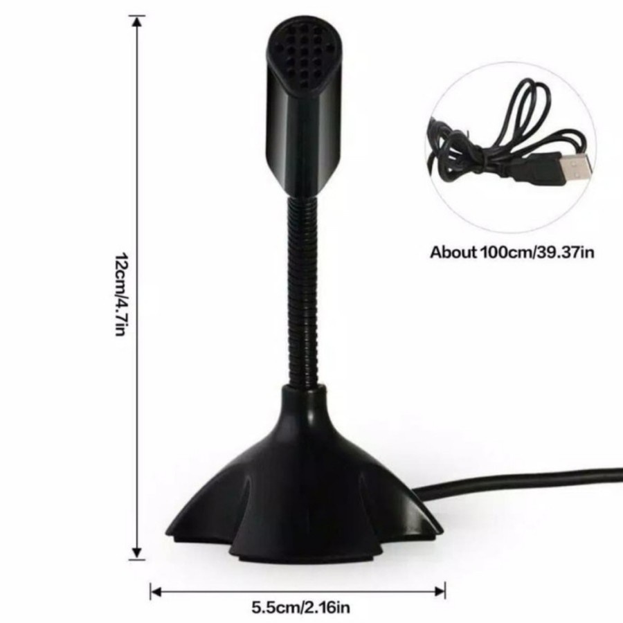 Trend-Mikrofon USB Dekstop U03 - USB Microphone Gaming - Mic Condenser Usb