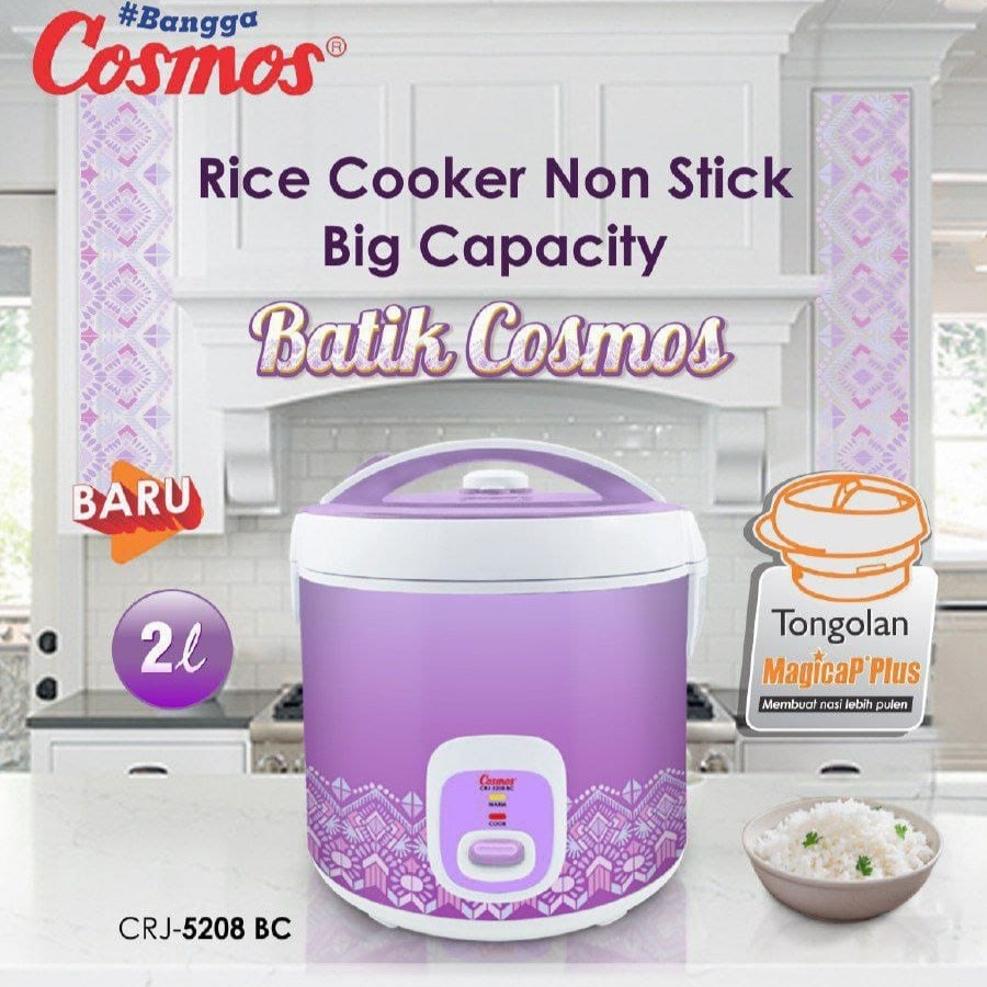 Rice Cooker Cosmos CRJ 5208BC / Magic Com Cosmos CRJ5208BC 2 Liter