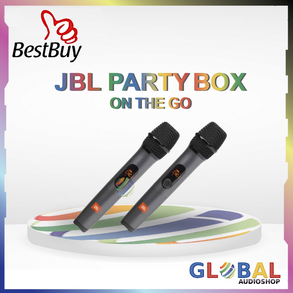 JBL PARTYBOX ON THE GO ORIGINAL WITH MIC WIRELESS PARTY BOX ONTHEGO PORTABLE