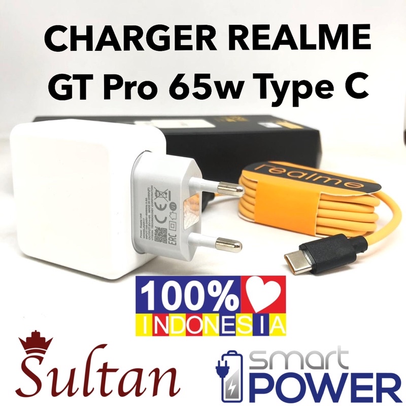 CHARGER REALME GT Pro 65w TYPE C SMARTPOWER ANDROID SMARTPHONE