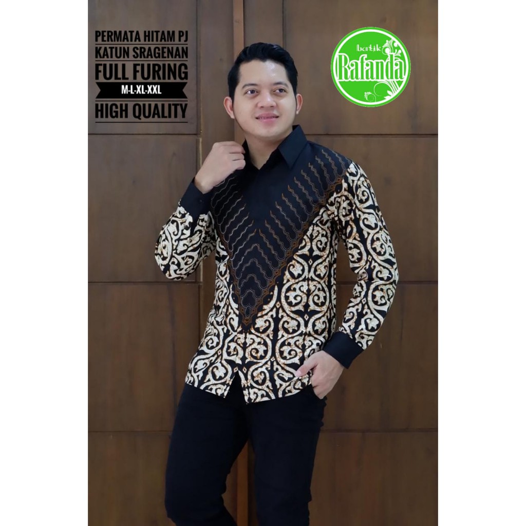 PERMATA HITAM RAFANDA BAJU KEMEJA BATIK SOLO PRIA LENGAN PENDEK PANJANG LAPIS FURING ATASAN BATIK PREMIUM MODERN KATUN HALUS BOKOR KLASIK PERMATA HITAM 2 LURIK ABU PETA UNGGU ALDIANSYAH ANGGARA MERAH PEKSI JODO CEMPAKA HIJAU KOKO MODANG NAVY ADI PRAKASA 2