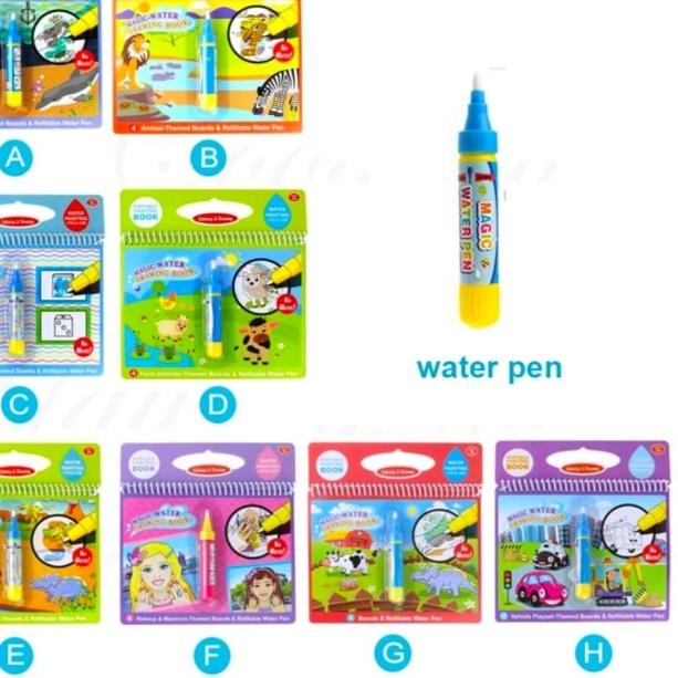 

➢ Buku Gambar Ajaib/Buku Mewarna ajaib/MAGIC DRAWING BOOK - Merah Mix ♗