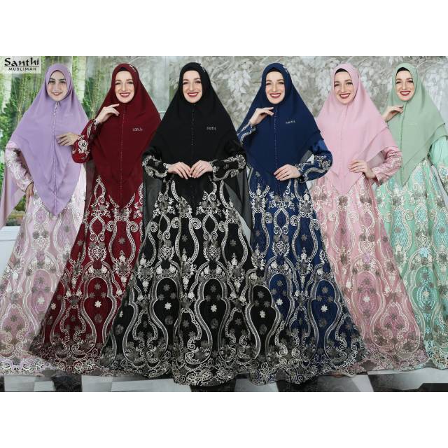 Gamis Syari Elle Shap Original By Shanti Muslimah / Js Boutique