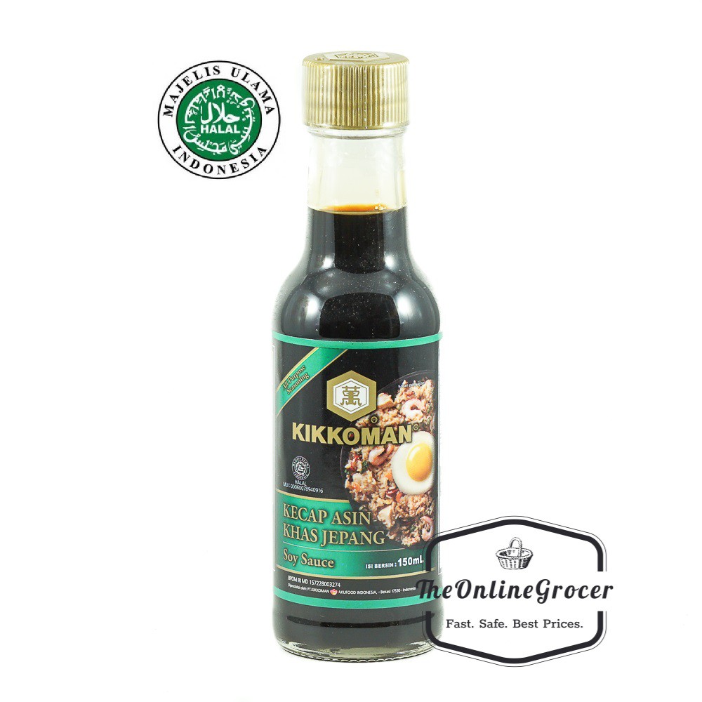 Kikkoman Soy Sauce/Kecap Asin HALAL MUI Khas Jepang 150ml