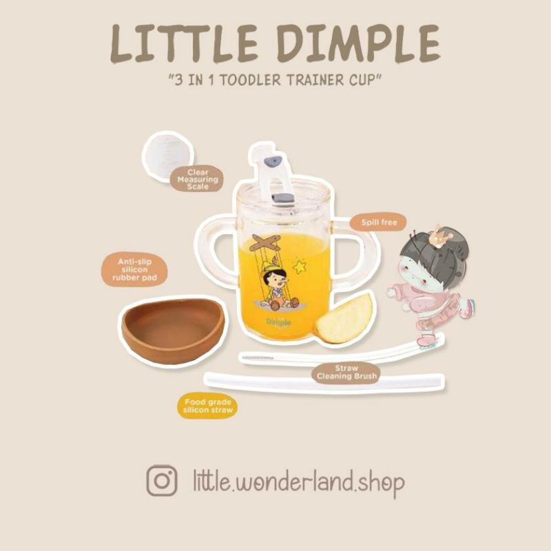 Little dimple 3in1 Toodler Trainer Cup