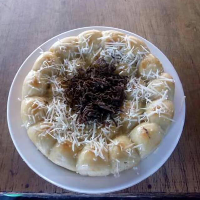 

Kue sarang tawon isi keju/coklat