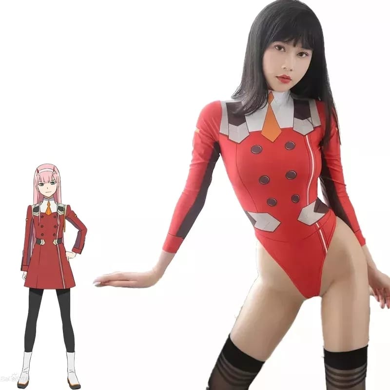 Ɛѵҽ Lingerie Set Cosplay Anime Darling In The Franxx Bodysuit Zero Two Kostum Sexy 1296