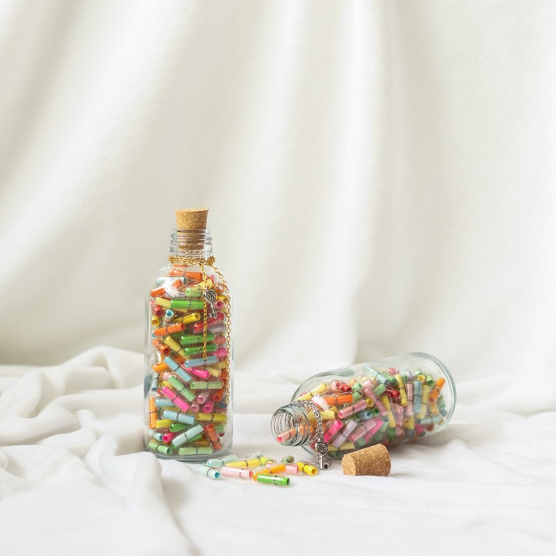 Surat Kapsul Transparan Botol 250ml / Love Letter / Vitamin Cinta / Motivation Pills / Surat Cinta /