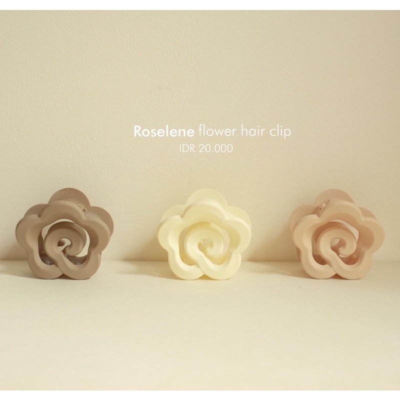 Ark.co - Flower hair clip claw ( Azale , Magnolia , Roselene ) jepit rambut bunga