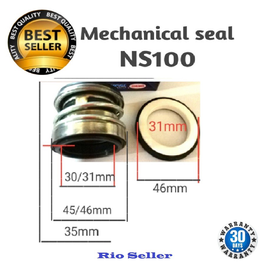 Mechanical seal NS100 (4") irigasi /pertambangan