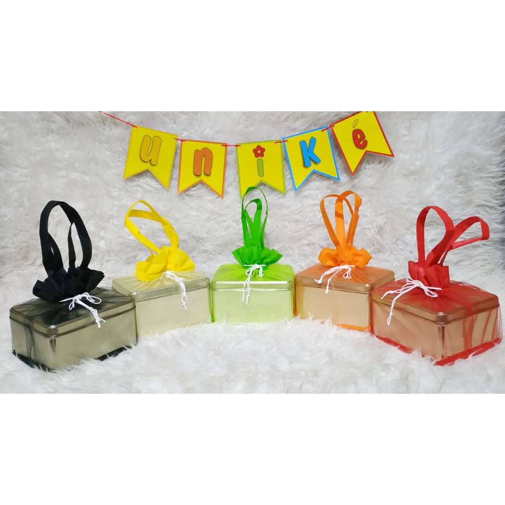 

TAS SERUT TILE KOTAK kaleng kantong Kue kering lebaran ramadhan idul Fitri 2S 500 gr Natal Imlek Chinese New Year