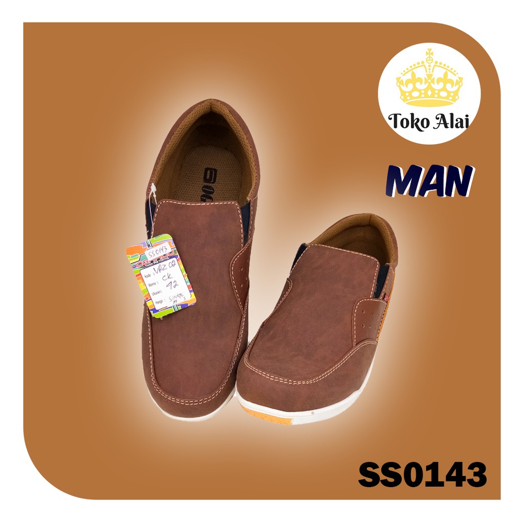 SEPATU SLIP ON PRIA OGARDO VRZ 02 - sepatu kerja - sepatu kuliah - sepatu pria- sepatu santai SS0143