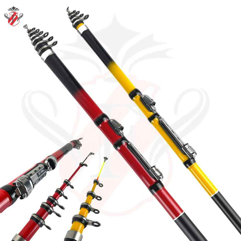 Joran Antena Portable Teleskopik Udang Fiber Fukushima Taurus 1-4 Lbs / Joran Mancing Udang Lentur/ 