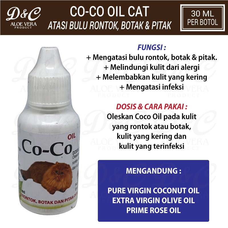 VCO Coconut Oil Atasi Bulu Rontok Botak Pitak Kulit Kering Pada Kucing
