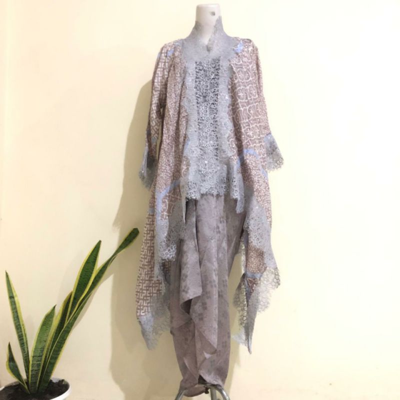 outer lace set batik viscose semi silk