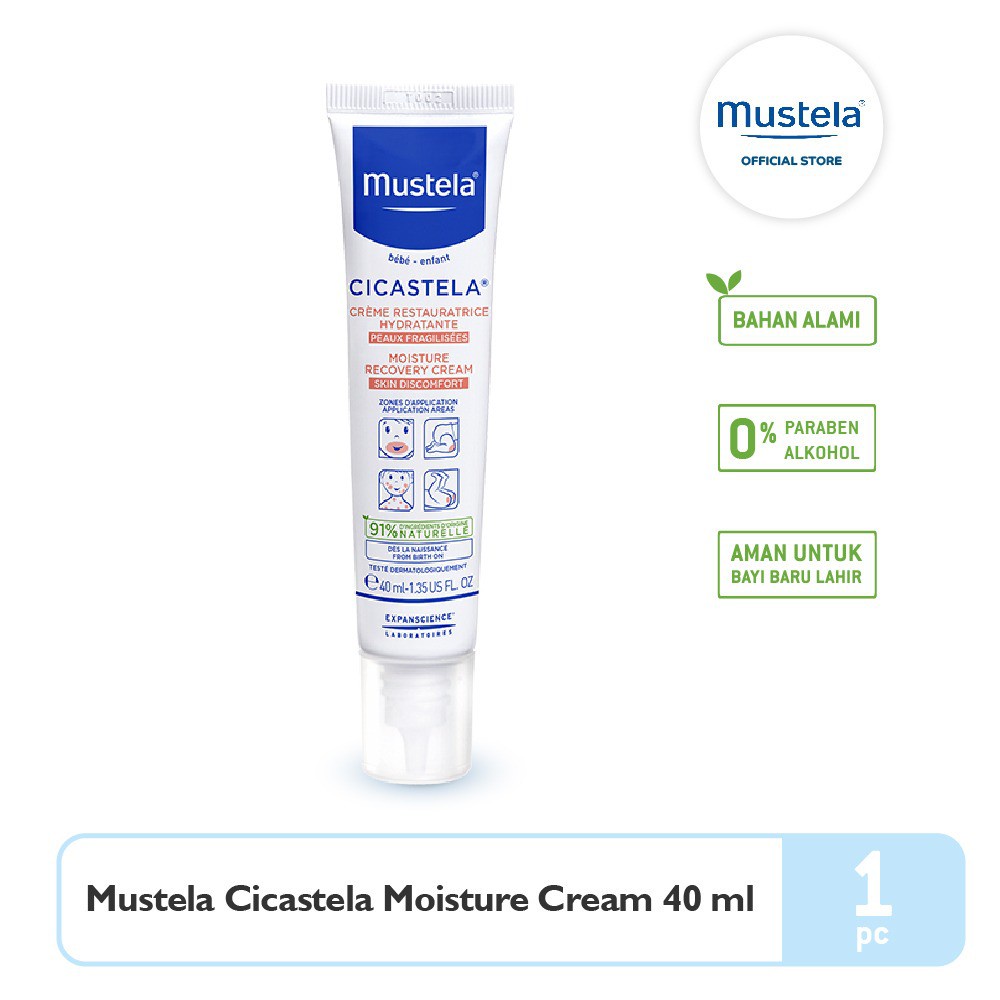 Mustela Cicastela Moisture Cream / Lotion dan Cream Bayi- 40 ml