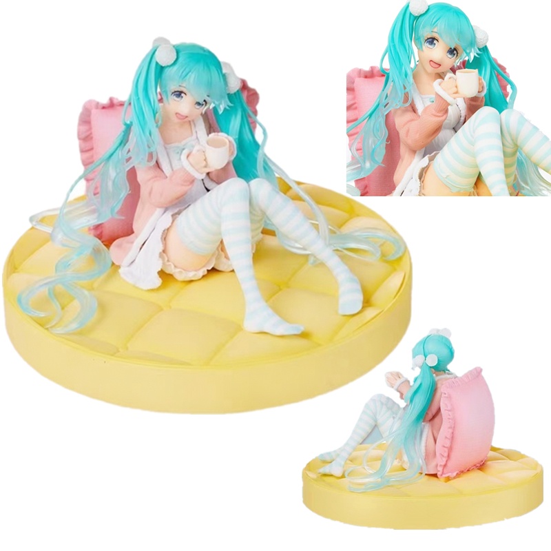 2022 Mainan Action Figure Anime Hatsune Miku Virtual Singer Miku Manga Patung 12-20CM Bahan PVC Untuk Koleksi