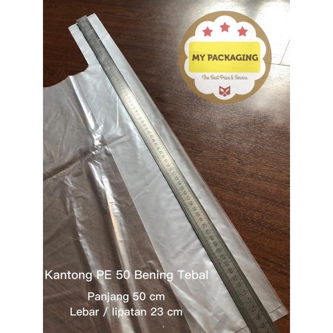 

] Kantong plastik PE 50 x 70 BENING TEBAL JUMBO BESAR