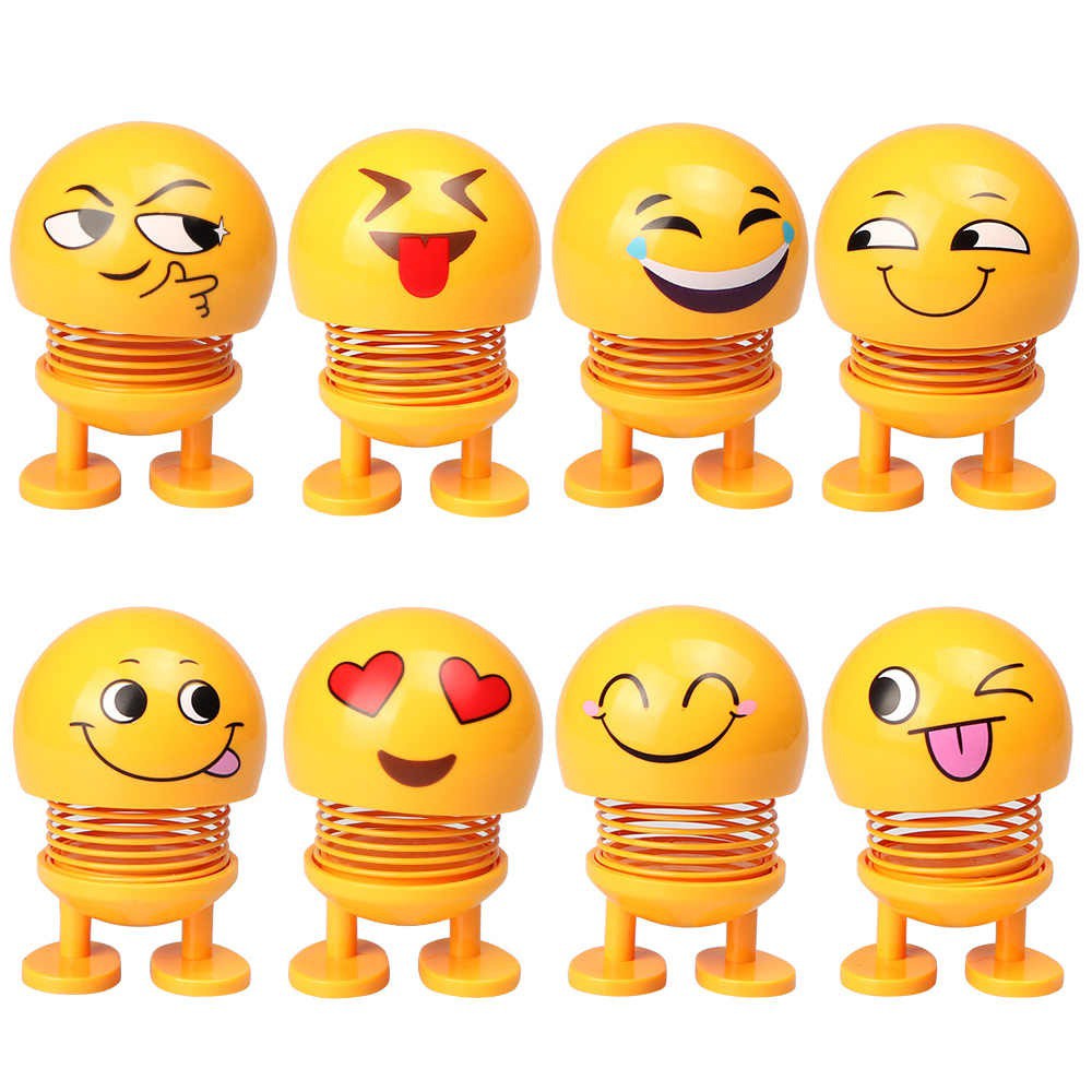 Emotion Emoji Head Spring Doll Emotion Head Murah Boneka Emojii