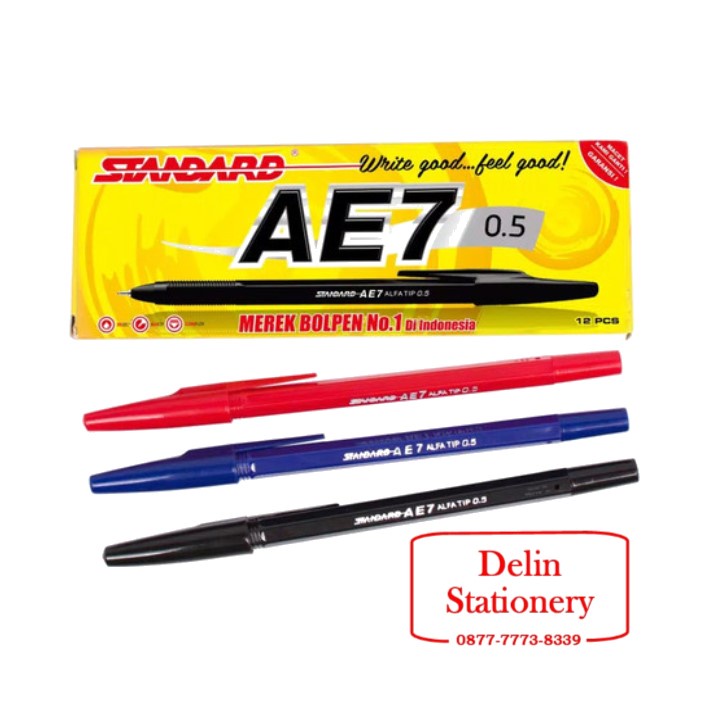 

Pulpen Standard AE7 / Bolpen Standar / Pena / Pen AE 7 / Ballpoint / Balpoin